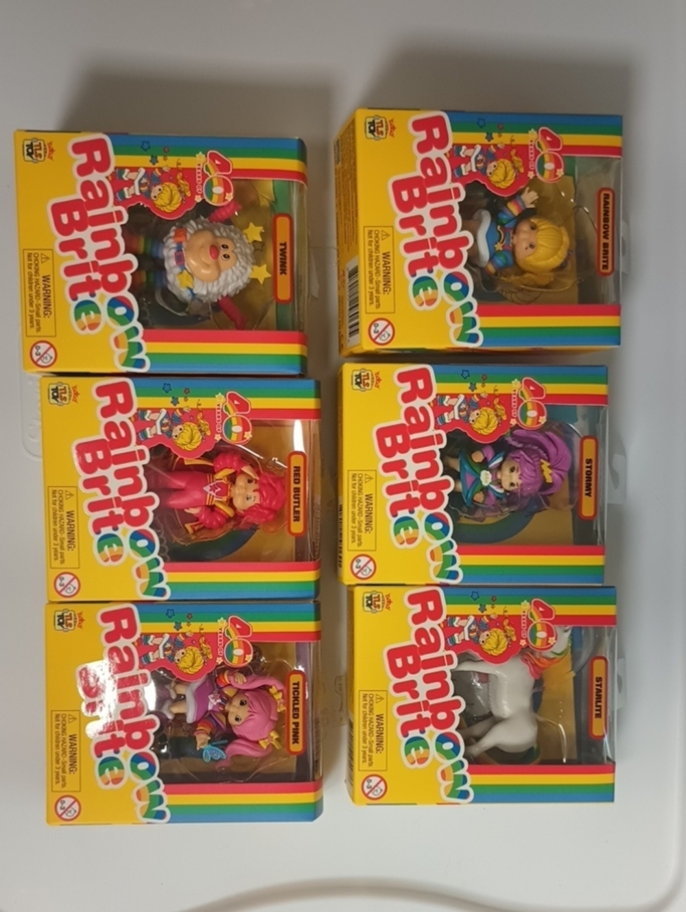 Set Of 6 Rainbow Brite 40th Anniversary figurines
